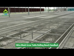 Tohumluk Bitki Fidanlık Ekipmanları Hareketli Mesh Büyüme Masası Sebze Dikimi